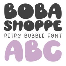 BFC Boba Shoppe Retro Bubble Font