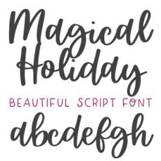 BFC Magical Holiday Brush Script Font