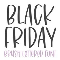 BFC Black Friday Brush Font
