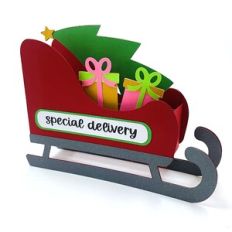 Christmas Tree Sleigh Box Card
