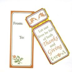 Thanksgiving Vintage Ticket Slimline Card