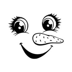 Snowman face