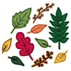Layered Fall Leaves