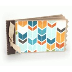 mini album with chevron edge