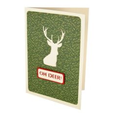 Oh Deer Stencil Card