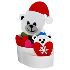 Polar Bear Hug Bendi Card