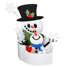 Snowman Hug Bendi Card