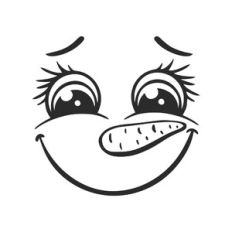 Snowman face