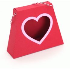 3d heart window purse