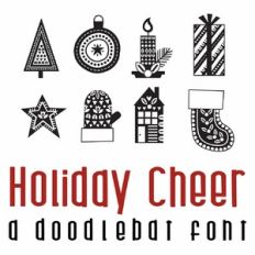Holiday Cheer Doodlebat Font