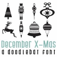 December X-mas Doodlebat Font
