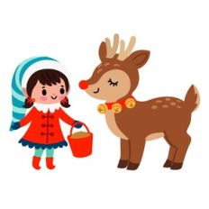 Elf with Reindeer