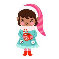 Elf with Hot Chocolate