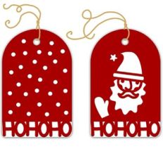 Santa Claus Ho Ho Ho Christmas Gift Tags