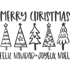 Merry Christmas Feliz Navidad Joyeux Noel