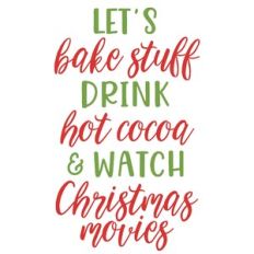 Let's bake stuff drink hot cocoa