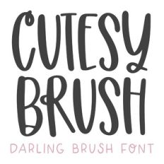 BFC Cutesy Brush Font