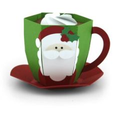 3D Hot Cocoa Mug Santa
