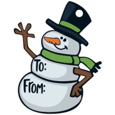 Snowman Gift Tag