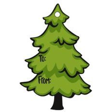 Christmas Tree Gift Tag