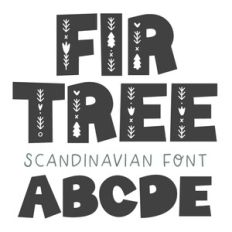 BFC Fir Tree Scandinavian Winter Font