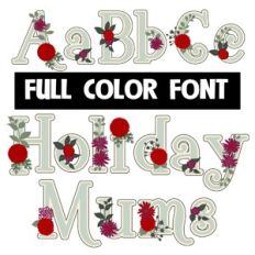 Holiday Mums Color Font