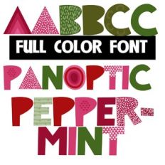 Panoptic Peppermint Color Font