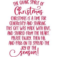 the giving spirit of christmas