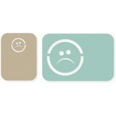frowny face card