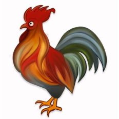 Colorful Rooster Print n Cut