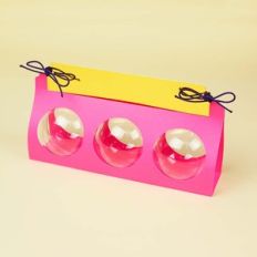 Acrylic ball holder: Triple 6.5cm