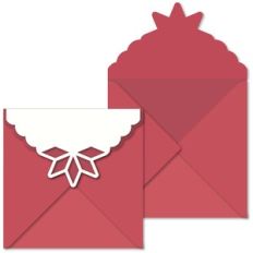 Env Diamond Half Star Flap Cutout