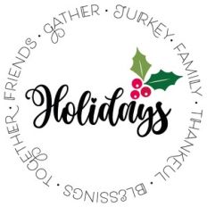 Holidays Word Circle