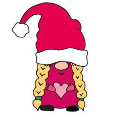 Lady Christmas Gnome
