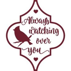 Always Watching Over You Arabesque Memorial Ornament