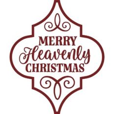 Merry Heavenly Christmas Arabesque Ornament