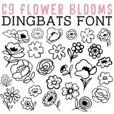 CG Flower Blooms Posy Dingbats