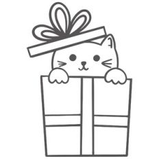 Cat Christmas Present