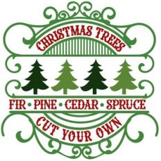 Christmas Tree Vintage Sign