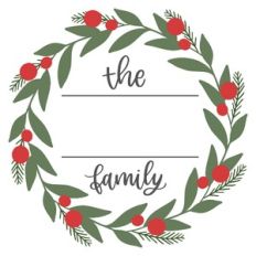 The Family Christmas Wreath Frame