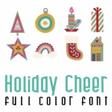 Holiday Cheer Full Color Font
