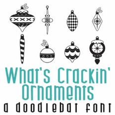 What's Crackin' Ornaments Doodlebat Font