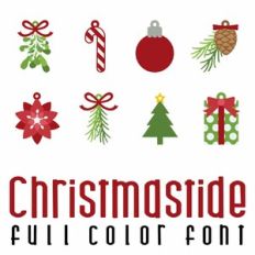 Christmastide Full Color Font