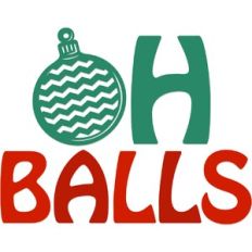 Oh Balls Christmas Ornaments