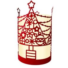 Christmas Tree with Baubles Lantern