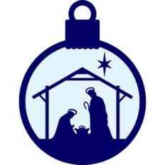 christmas nativity scene ornament