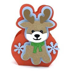 reindeer and snowflakes box