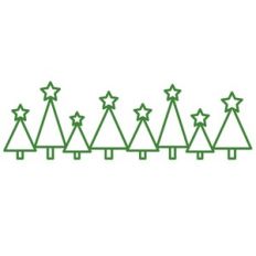 christmas trees border
