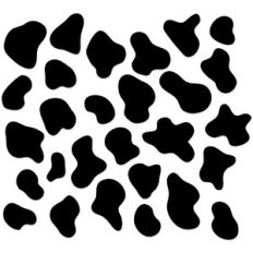 Black and White Cow Print