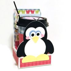 Penguin 12 oz Coffee Tote and Sleeve